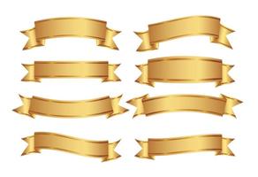 292x200 Gold Ribbon Free Vector Art