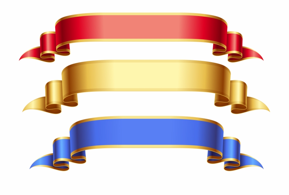 920x621 Gold Ribbon Vector Png