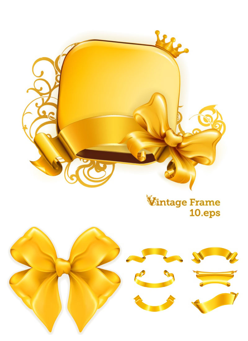 Gold Ribbon Vector Images 800x1100 Gold Ribbon Vector Images