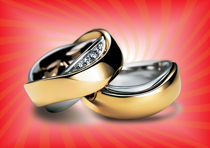 850x600 Gold Rings Vector Art Graphics