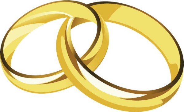 600x366 Gold Rings Vector Template