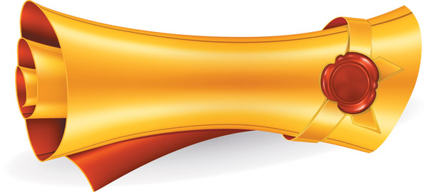 600x270 Gold Scrolls Clip Art