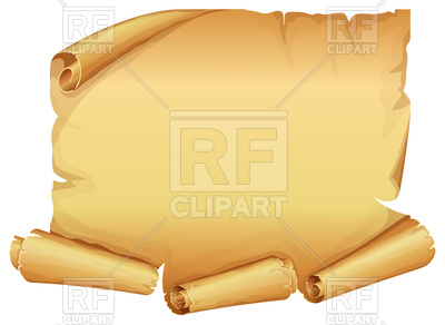 400x292 Big Golden Scroll Of Parchment Vector Image Of Objects