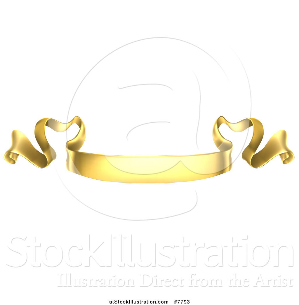 1024x1044 Vector Illustration Of A Golden Scroll Ribbon Banner