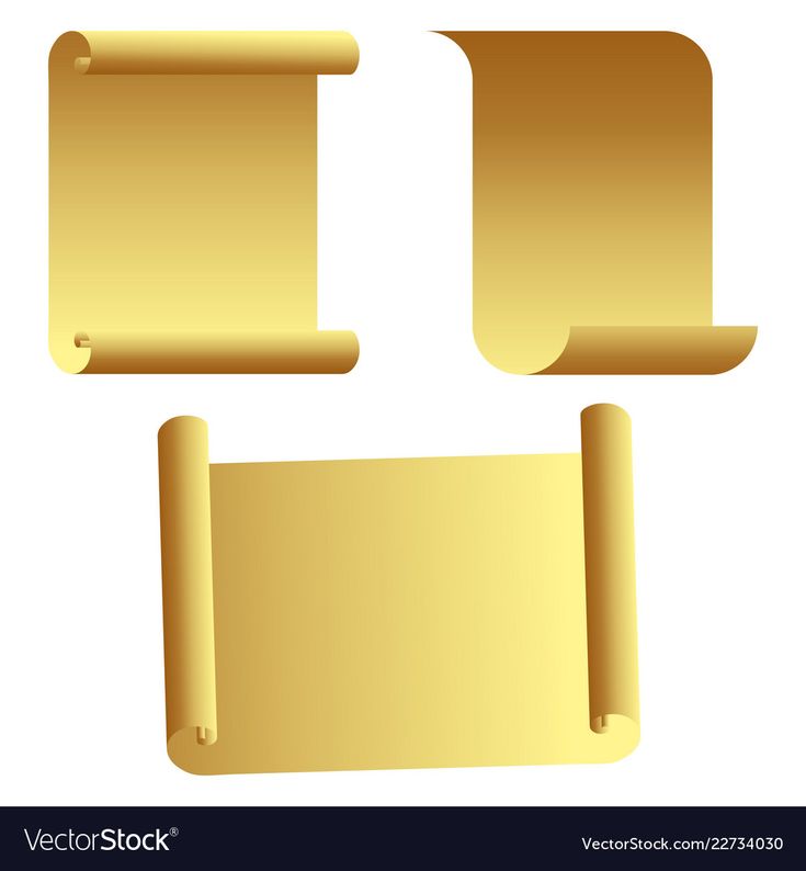 735x794 Vector Ribbon Set Of Scroll Vector Ribbons For Your Text Gold