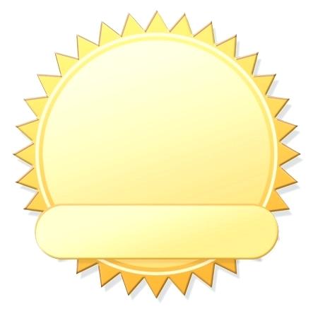 450x437 Gold Seal Template Certificate Vector Post