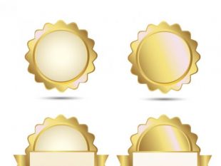 310x233 Gold Seal Vector Set Free Vectors Ui Download