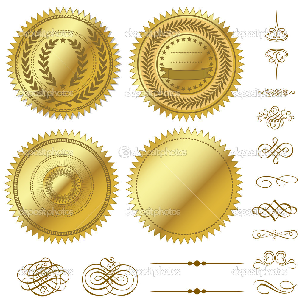 1024x1024 Metallic Vector Seals Images