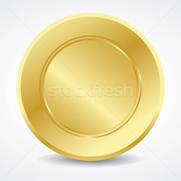 600x600 Empty Golden Seal Vector Illustration Burak