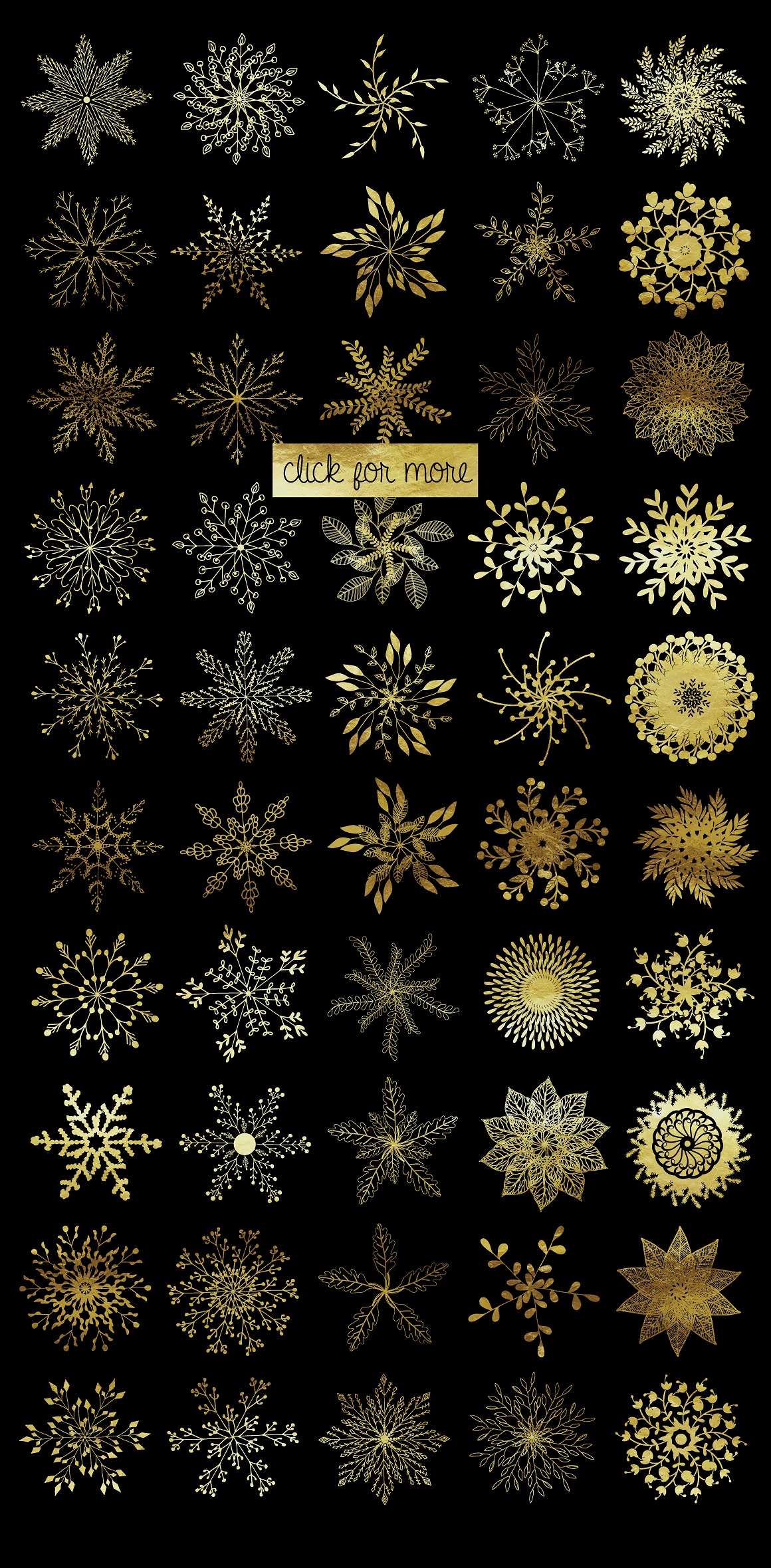 1160x2359 Snowflake Vector Bundle Graphic