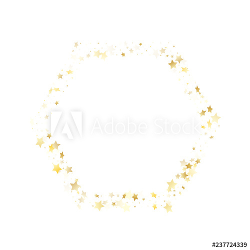 500x500 Flying Gold Star Sparkle Vector With White Background