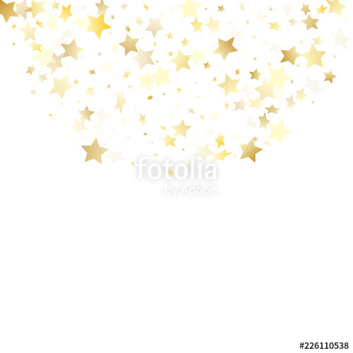 500x500 Flying Gold Star Sparkle Vector With White Background Decorative