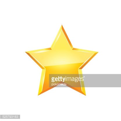 416x416 Gold Star Premium Clipart
