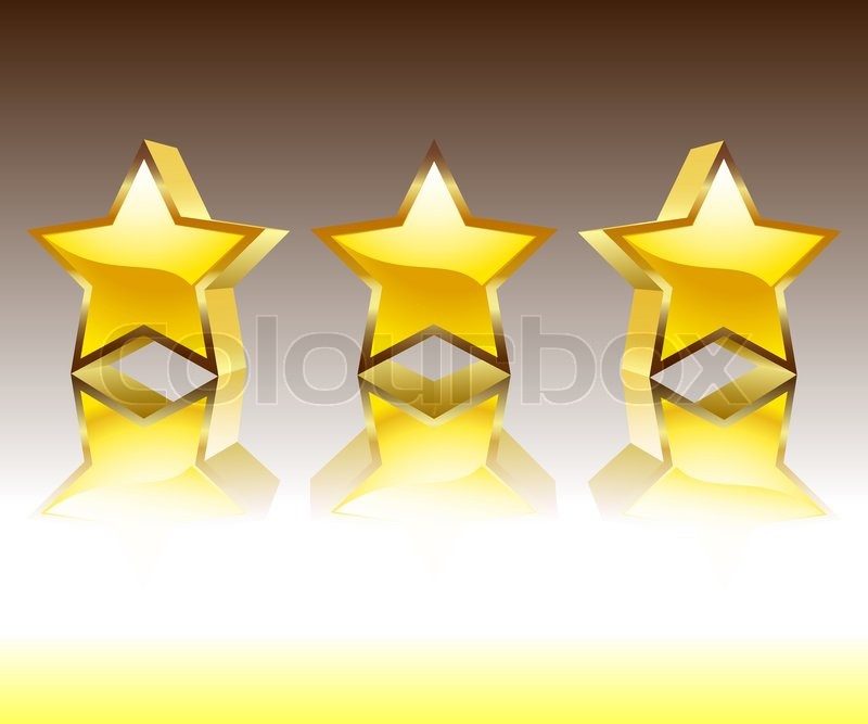 800x667 Illustration Of The Three Gold Stars Stock Vector Colourbox