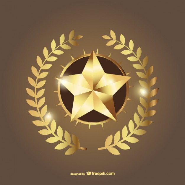 626x626 Gold Star Vector Vector Free Download