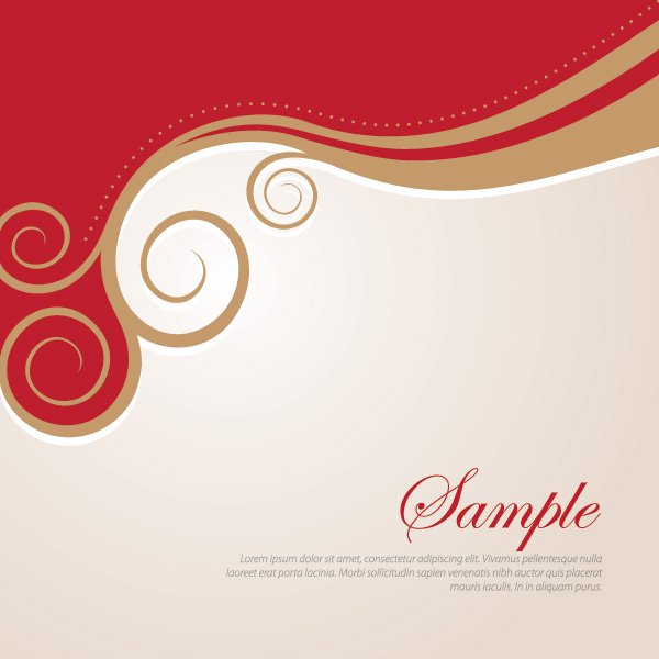 600x600 Golden Swirls Free Vector