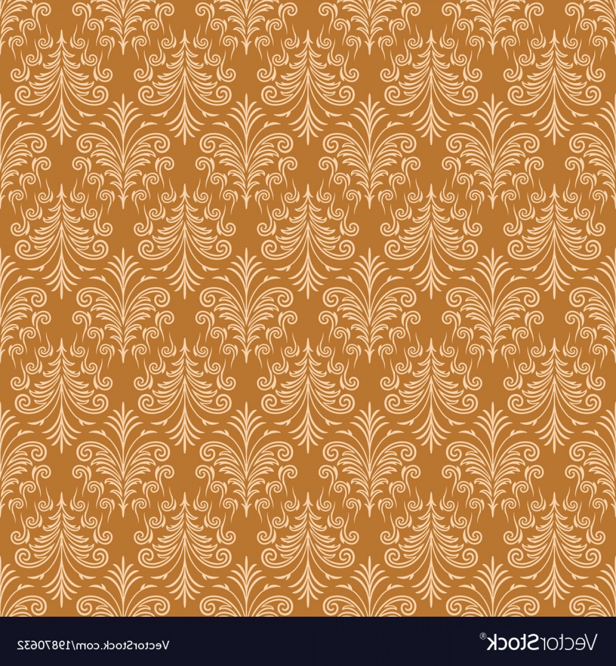 1200x1296 Light Brown Ornamental Swirl Background With Gold Vector Cqrecords