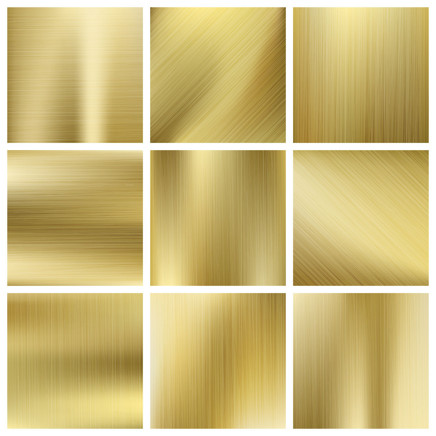 1400x1400 Gold Texture Vector Set, Shiny Golden Yellow Plates