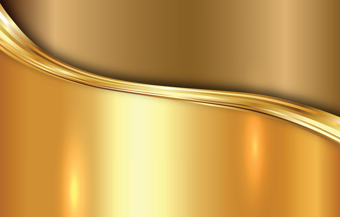 1332x850 Wallpaper Metal, Gold, Vector, Metal, Plate, Golden, Background