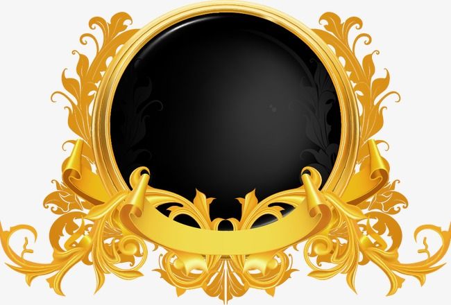 650x440 Gold Exquisite European Pattern Border, Golden, Fine, Continental