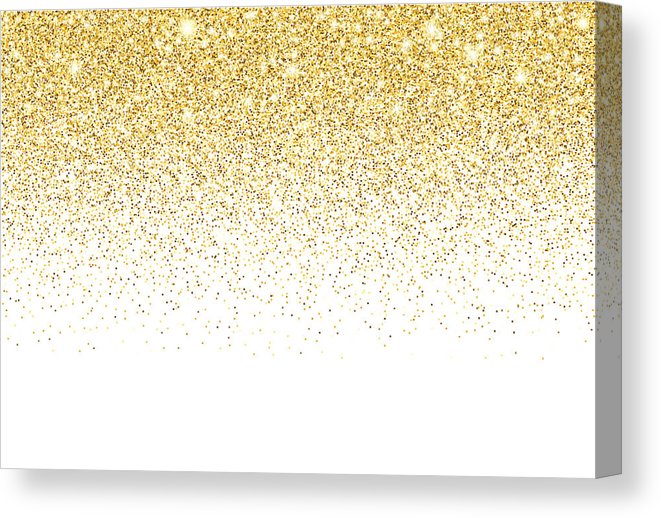 661x518 Gold Glitter Texture Vector Gradient Background Canvas Print