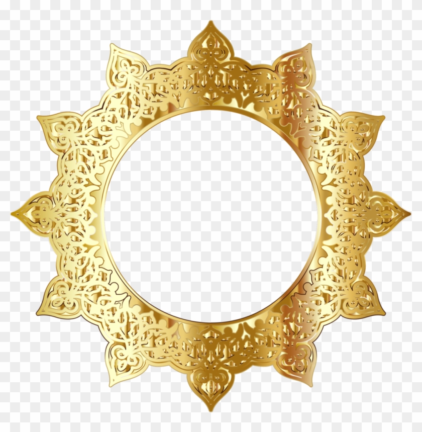 Golden Round Frame Png Picture 840x859 Golden Round Frame Png Picture