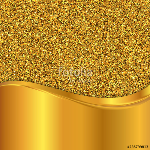 500x500 Gold Glitter Texture Golden Vector Background Stock Image