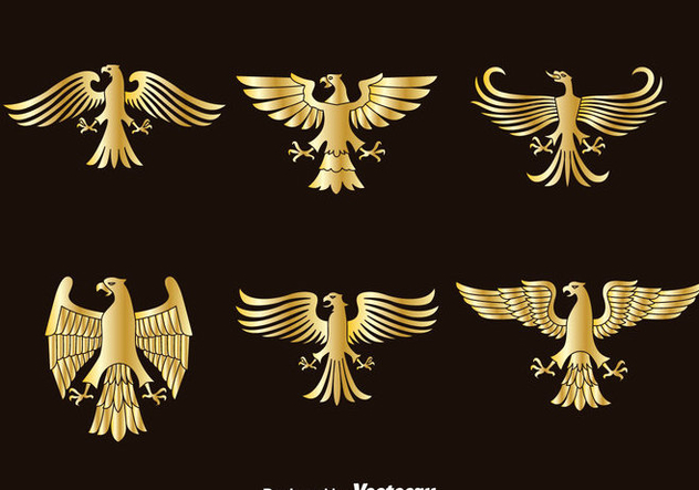 632x443 Golden Eagle Symbol Vector Free Vector Download Cannypic