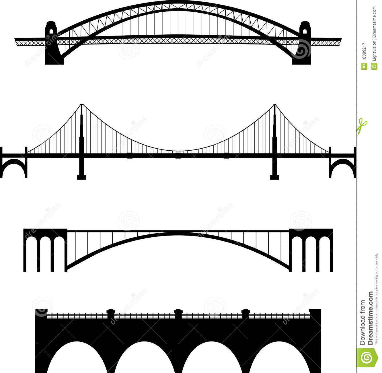 1332x1300 Bridge Silhouette Clipart