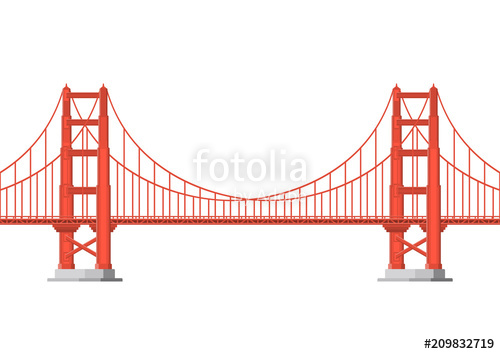 Golden Gate Bridge Silhouette Vector at Vectorified.com | Collection of ...