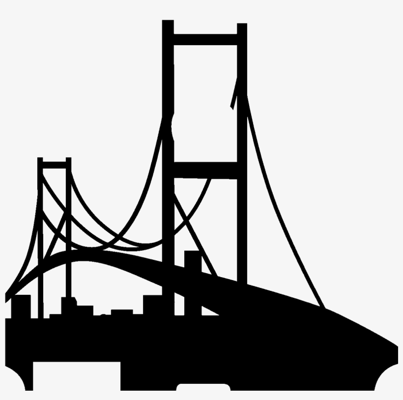 820x814 Golden Gate Bridge Vector Art