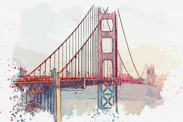 Golden Gate Bridge Vector Free at Vectorified.com | Collection of ...