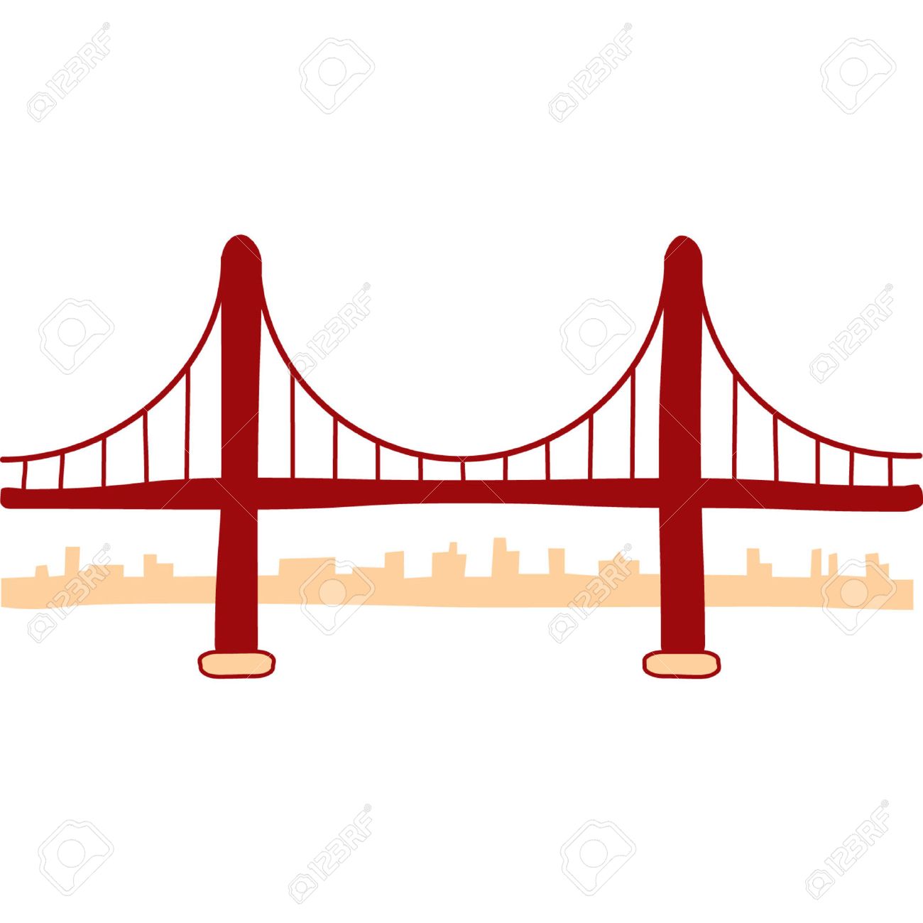 1300x1300 Collection Of 'golden Gate Bridge Silhouette Vector' Download