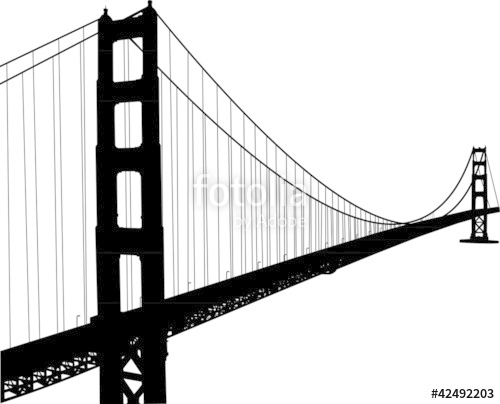 Silhouette Of Golden Gate Bridge Stock Image And Royalty Free 500x404 Silhouette Of Golden Gate Bridge Stock Image And Royalty Free