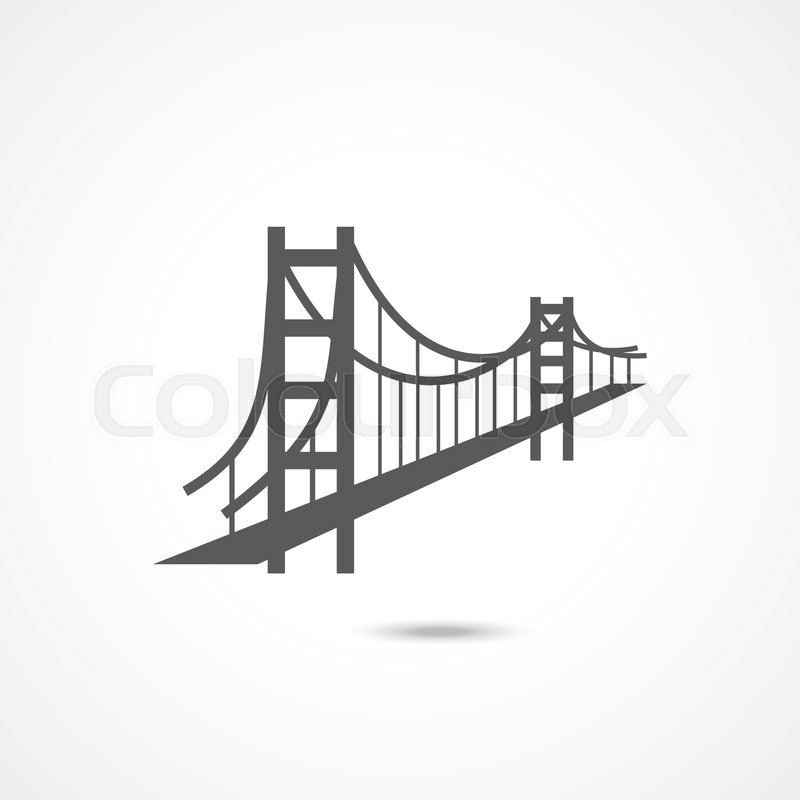 Golden Gate Bridge Icon On White Stock Vector Colourbox 800x800 Golden Gate Bridge Icon On White Stock Vector Colourbox