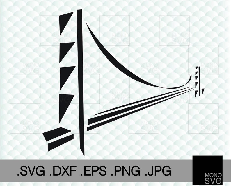 794x642 Golden Gate Vector State Clipart Golden Gate Clip Art Etsy