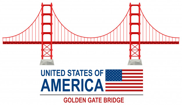 626x362 Golden Gate Bridge America Vector Premium Download