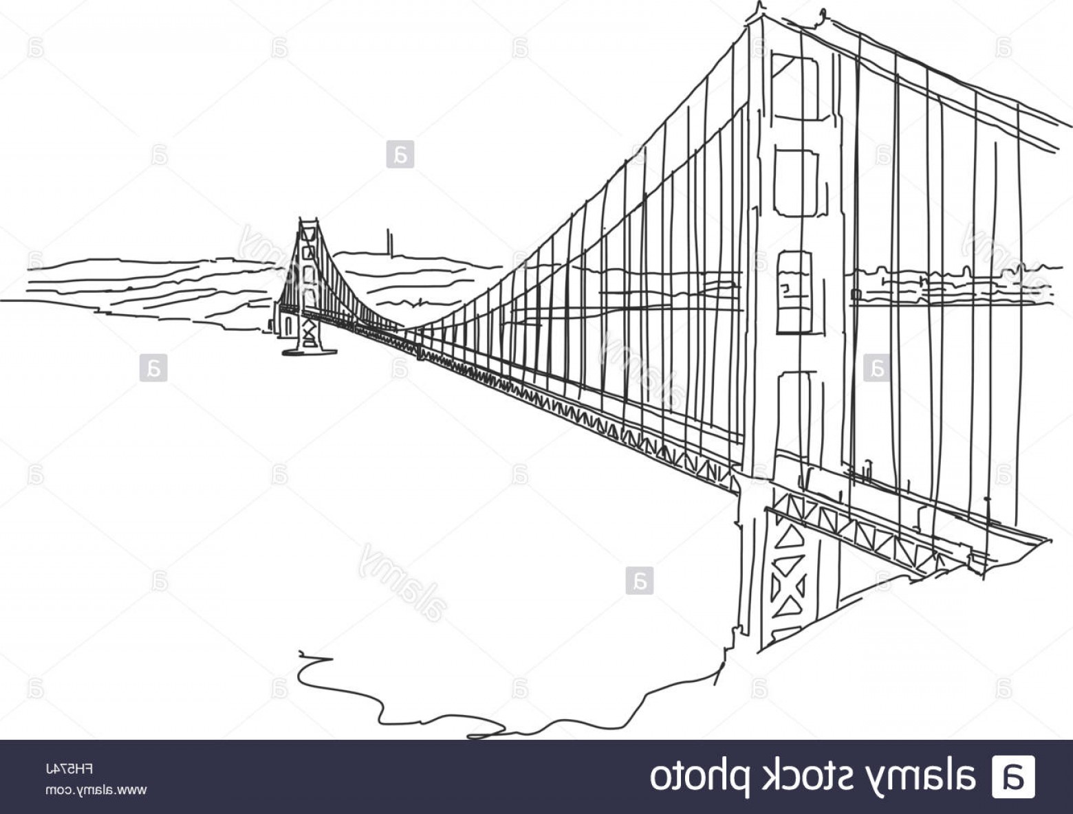 Golden Gate Vector at Vectorified.com | Collection of Golden Gate ...