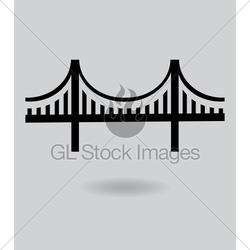 500x500 Vector Golden Gate Bridge Gl Stock Images