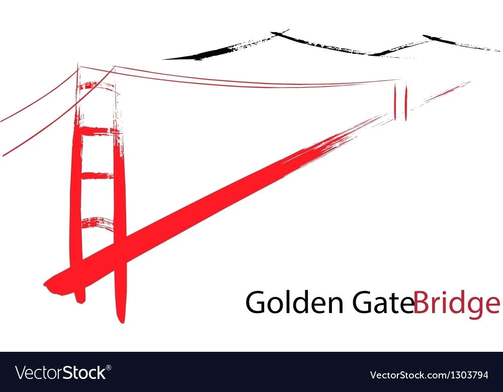 1000x780 Golden Gate Bridge Vector Illustrator