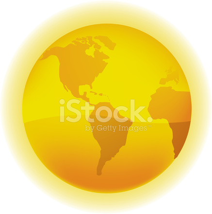437x440 Golden Globe Stock Vector