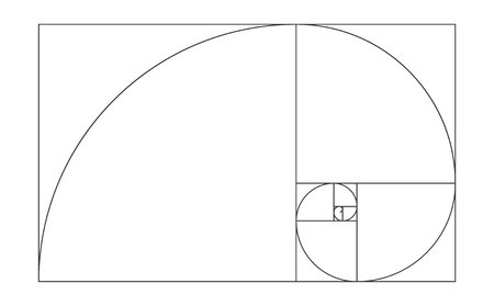 Golden Ratio Template Vector Illustration Fibonacci Royalty Free 450x279 Golden Ratio Template Vector Illustration Fibonacci Royalty Free