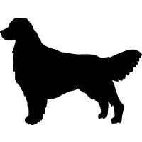 Free Golden Retriever Silhouette 200x200 Free Golden Retriever Silhouette