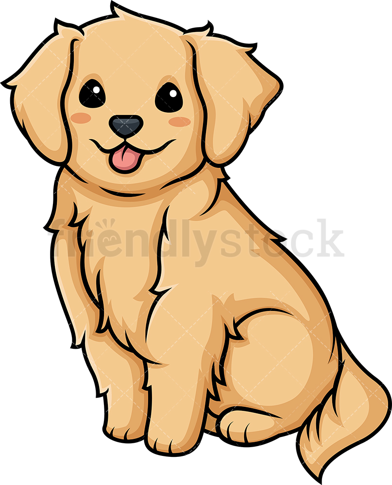 Golden Retriever Vector at Vectorified.com | Collection of Golden