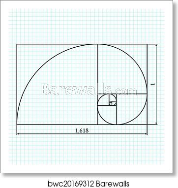 362x382 Golden Section, Art Print Barewalls Posters Prints