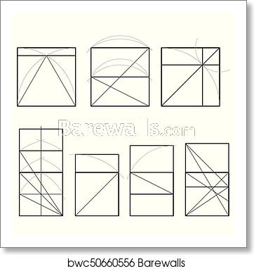 362x382 Golden Ratio Cover Template, Art Print Barewalls Posters