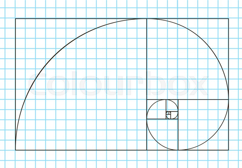 800x554 Golden Ratio Template Vector, Divine Stock Vector Colourbox