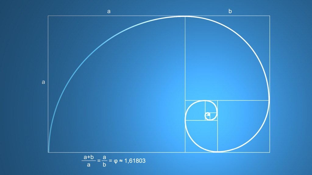 1024x576 Golden Spiral Vector Hd Wallpaper Mob Lab
