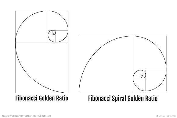 580x387 Fibonacci Golden Ratio, Vector
