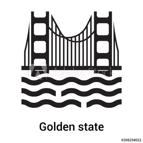 Golden State Icon Vector Sign And Symbol Isolated On White 500x500 Golden State Icon Vector Sign And Symbol Isolated On White